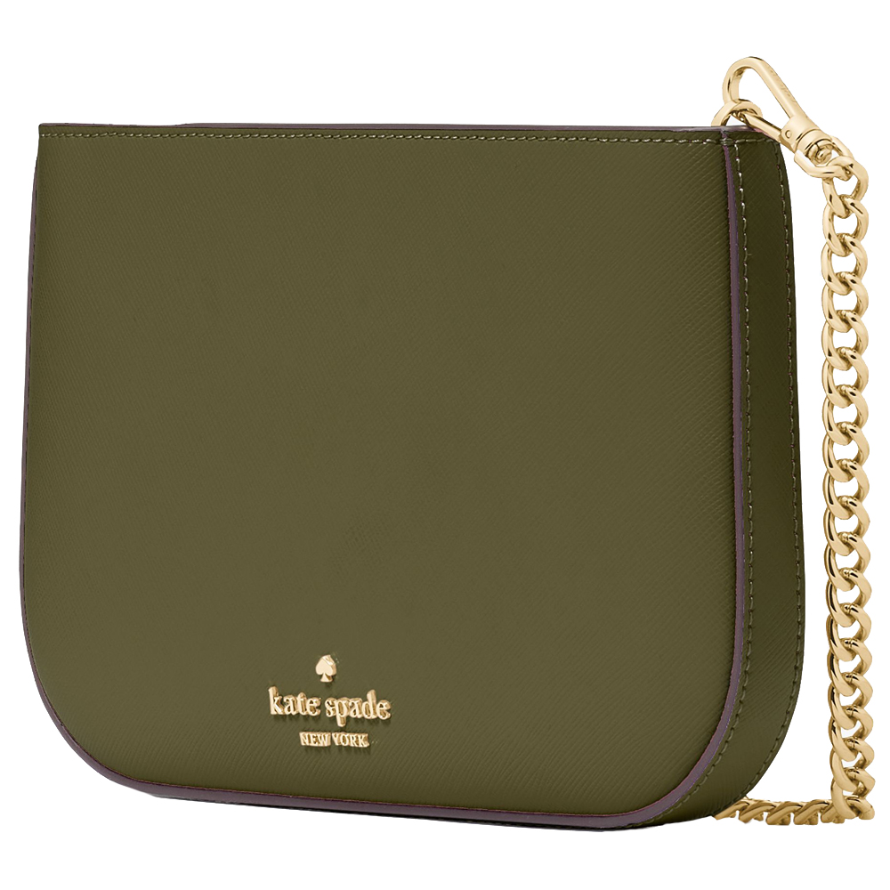 Kate Spade Madison Saffiano Leather Pochette Pouch Seaweed # KF396