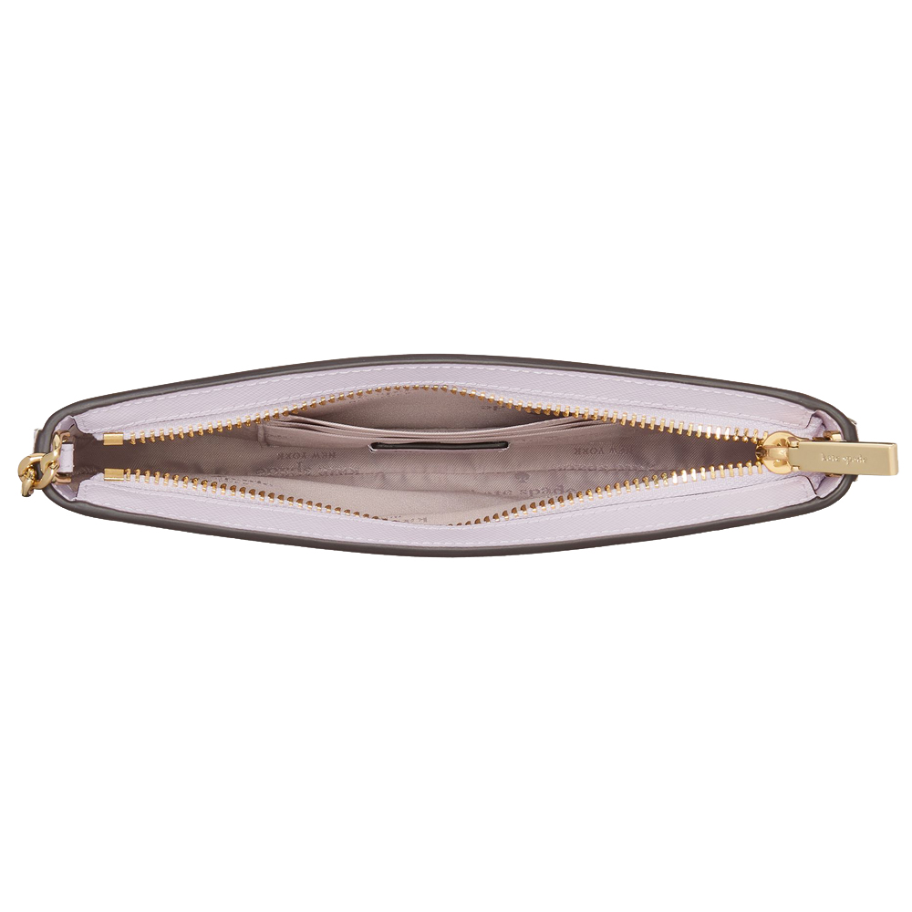 Kate Spade Madison Saffiano Leather Pochette Pouch Pale Amethyst # KF396