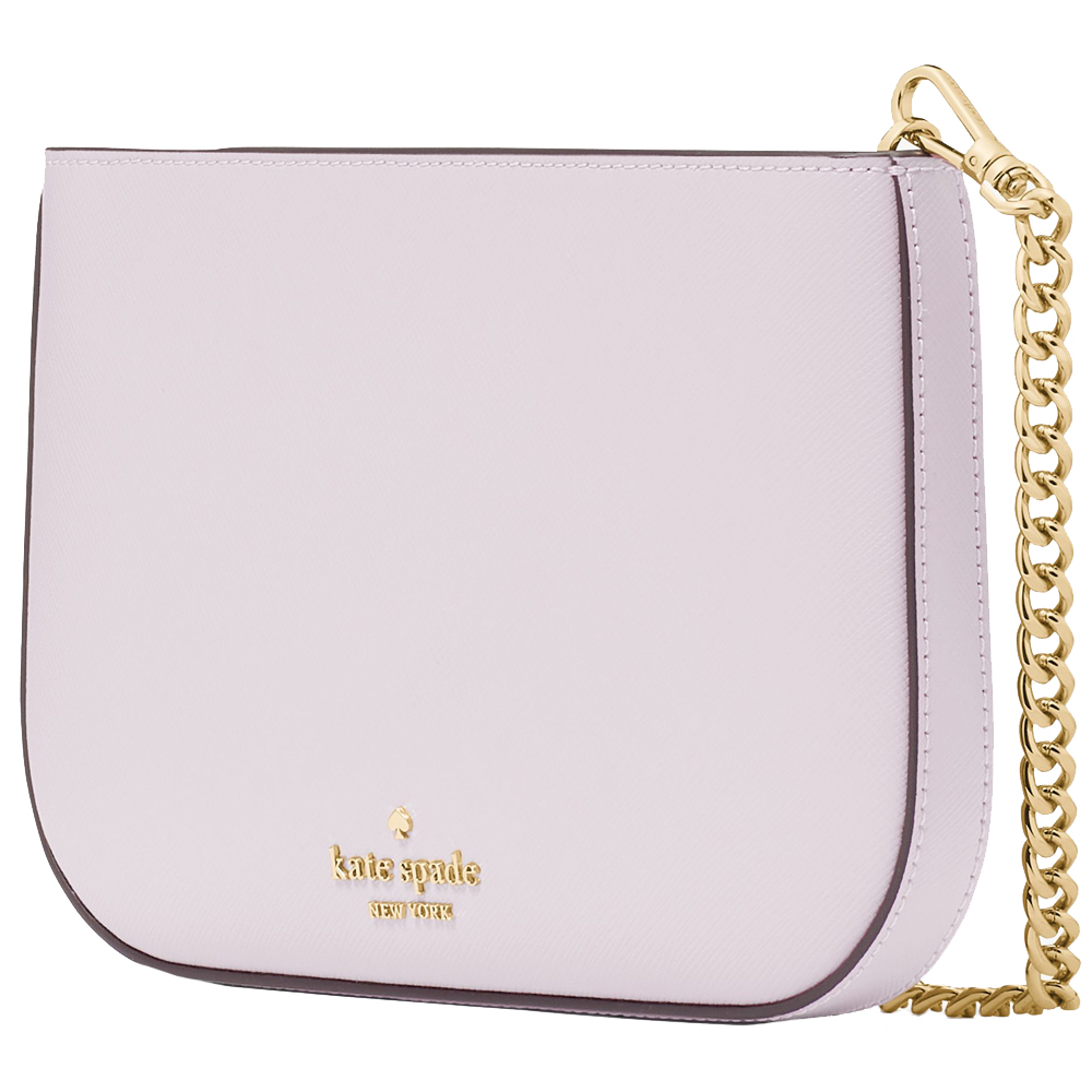 Kate Spade Madison Saffiano Leather Pochette Pouch Pale Amethyst # KF396