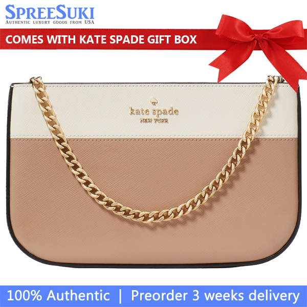 Kate Spade Madison Lilly Pochette Toasted Hazelnut Multi # KI374