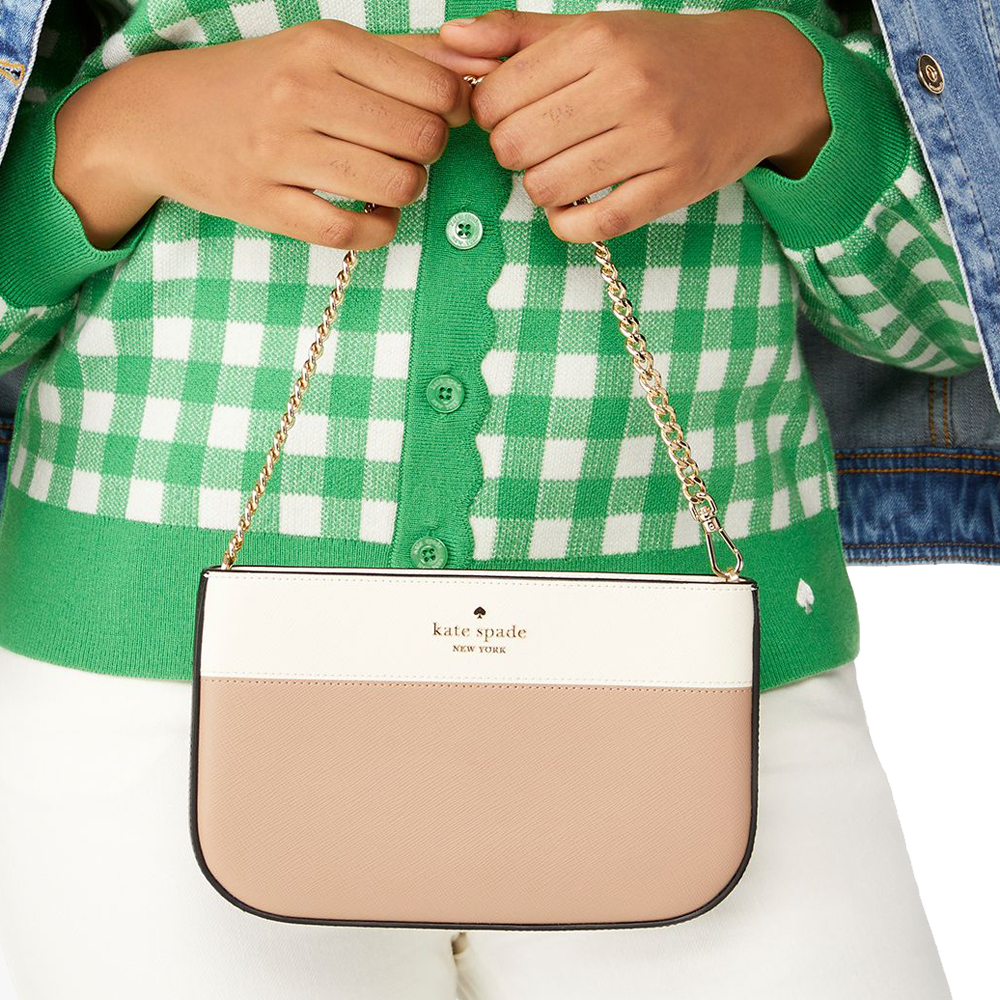 Kate Spade Madison Lilly Pochette Toasted Hazelnut Multi # KI374