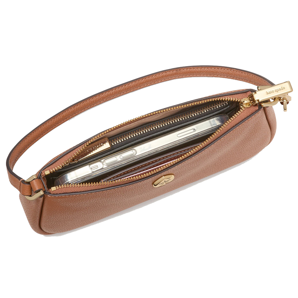 Kate Spade Kayla Convertible Wristlet Warm Gingerbread # KK057