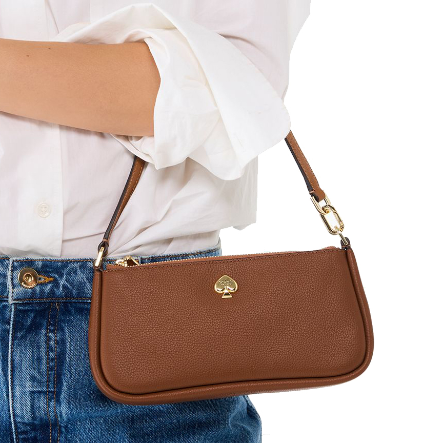 Kate Spade Kayla Convertible Wristlet Warm Gingerbread # KK057