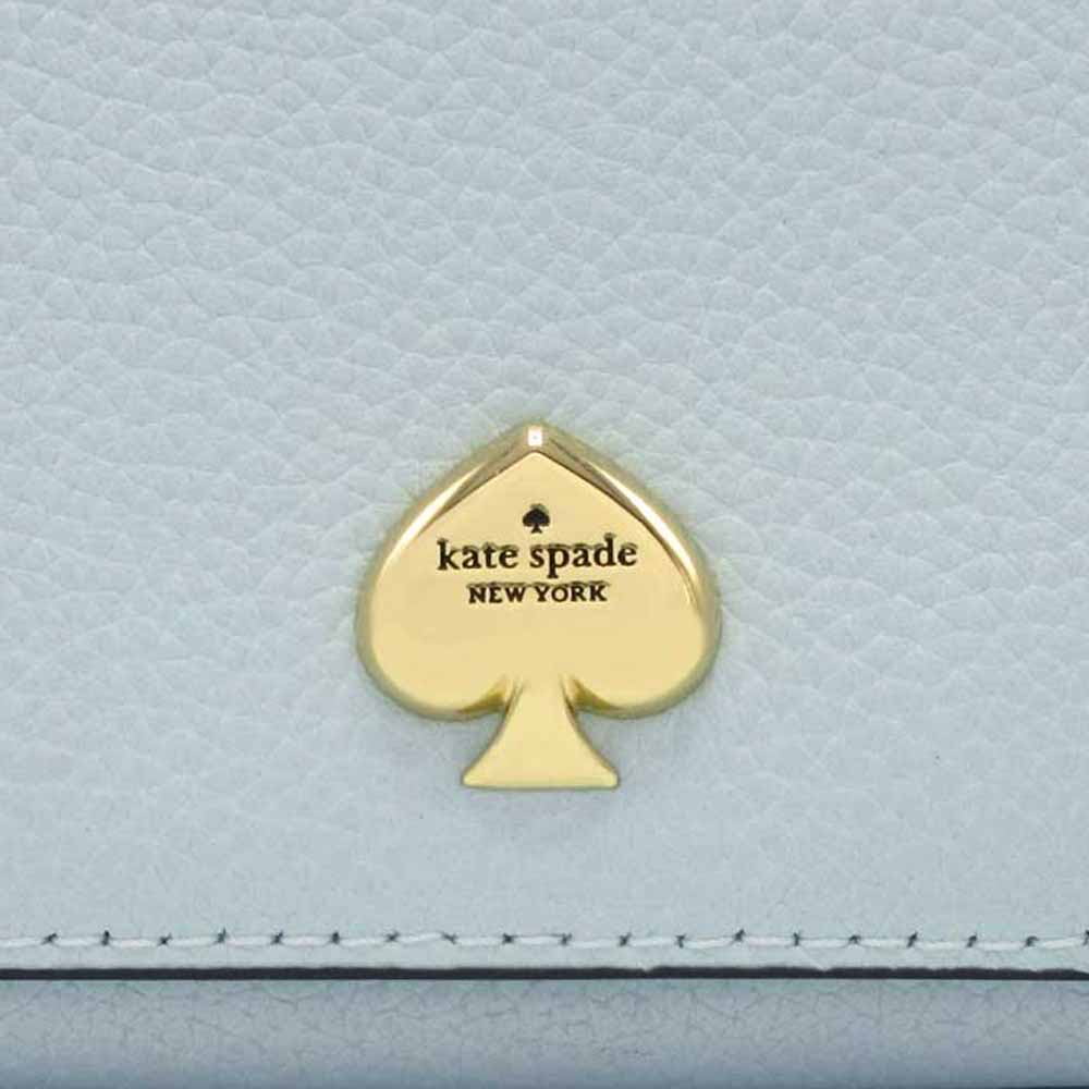 Kate Spade Small Wallet Kayla Pebble Leather Small Lzip Hazy Morning # KK056