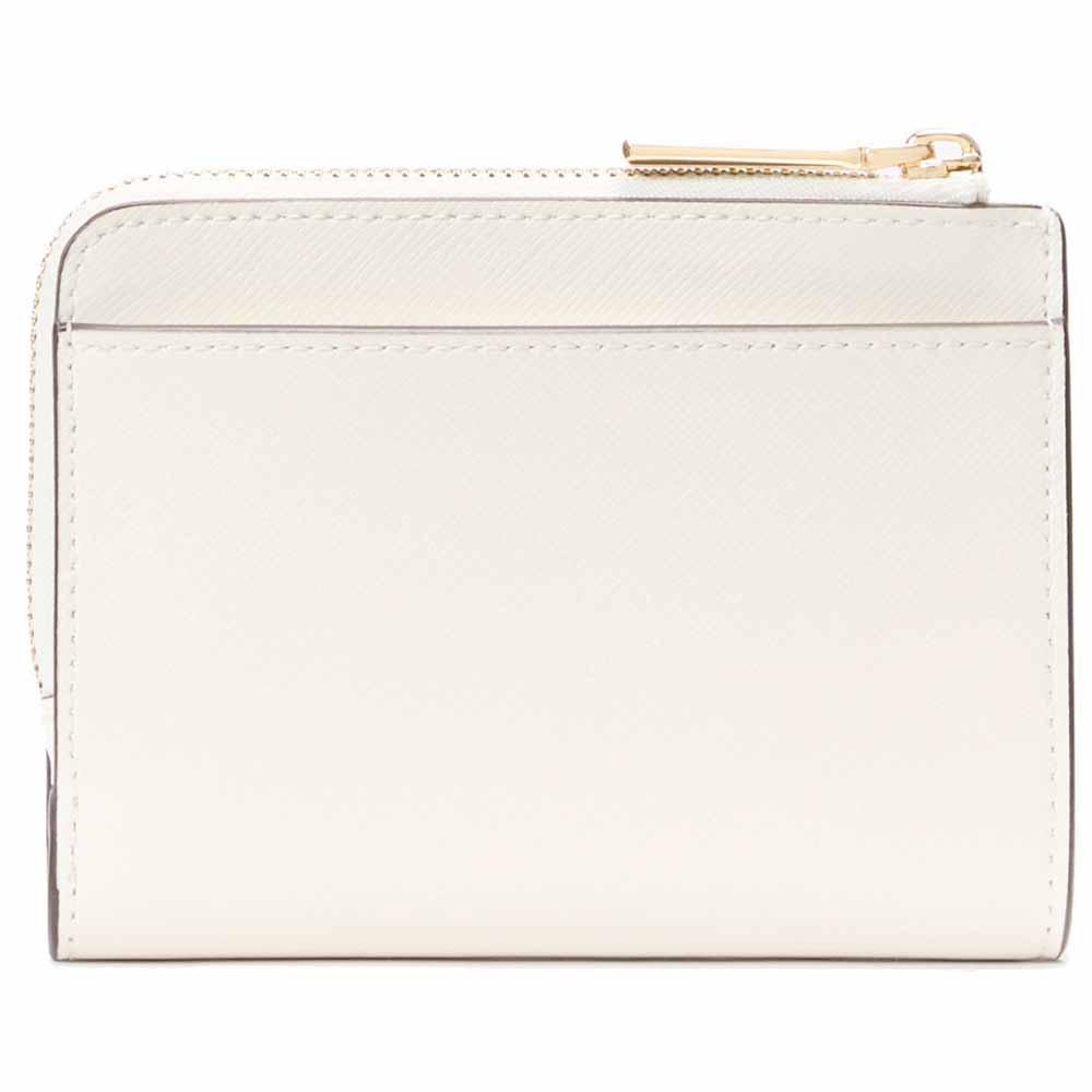 Kate Spade Madison Perforated Small L-Zip Wallet Meringue # KK956