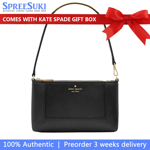 Kate Spade Lena Convertible Wristlet Black # KH785