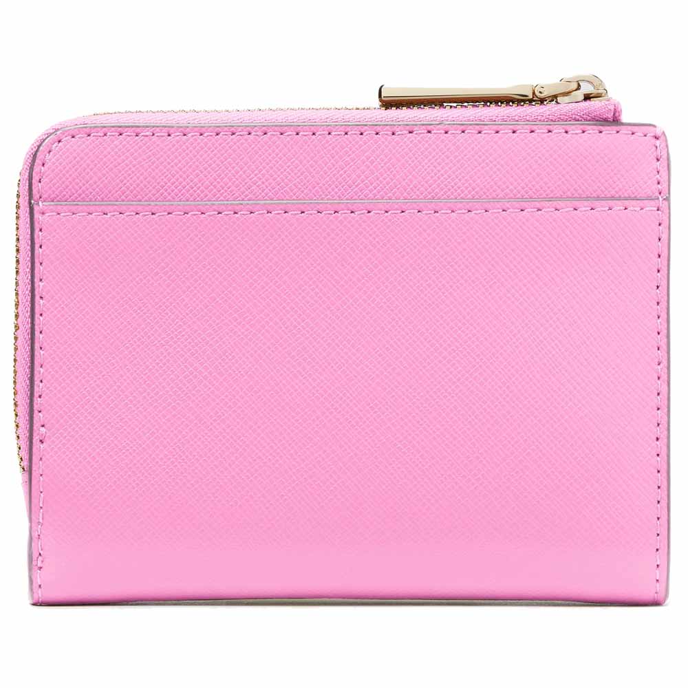 Kate Spade Small Wallet Madison Saffiano Leather Small Lzip Wallet Surf Pink # KH615