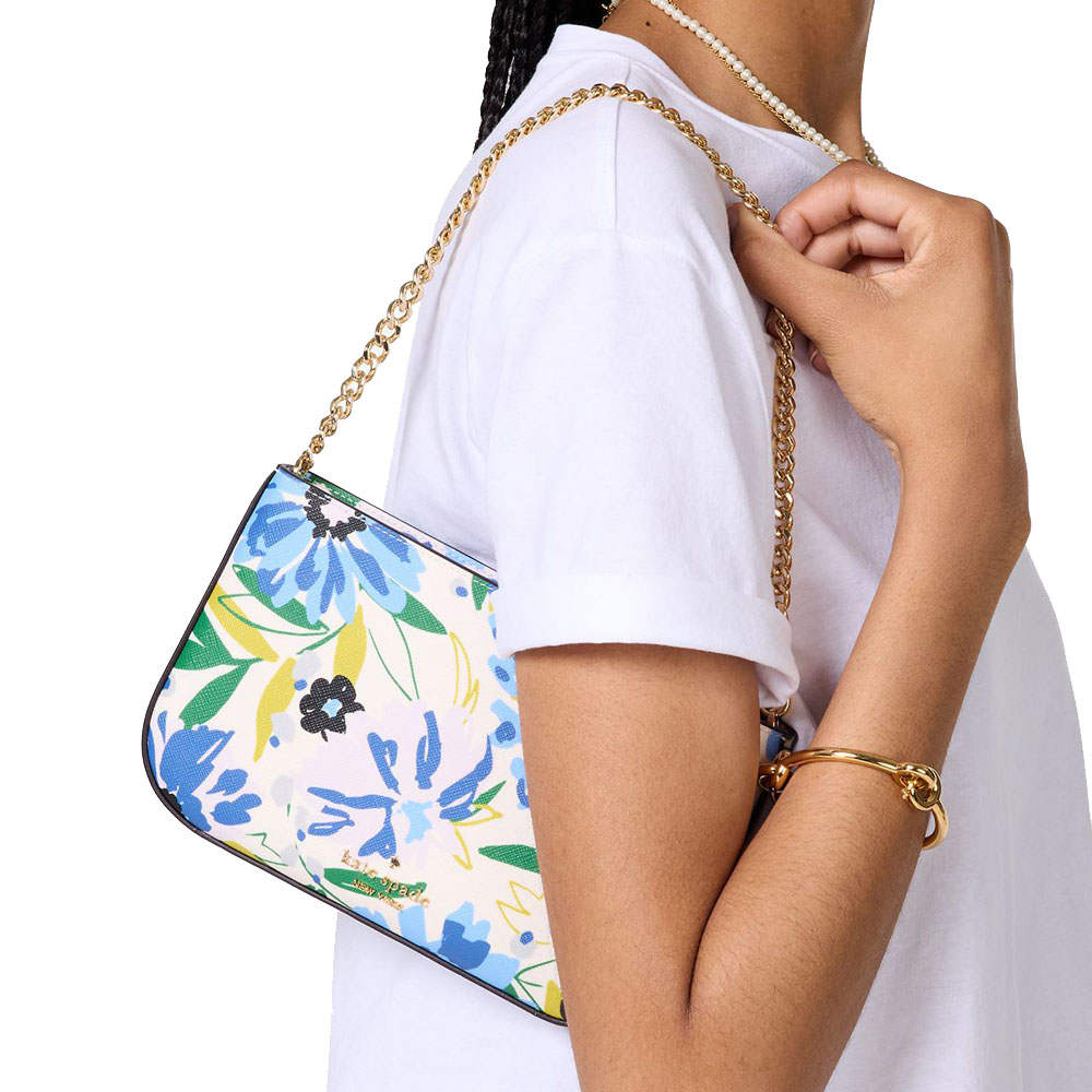 Kate Spade Madison Floral Lilly Pochette Cream Multi # KK947