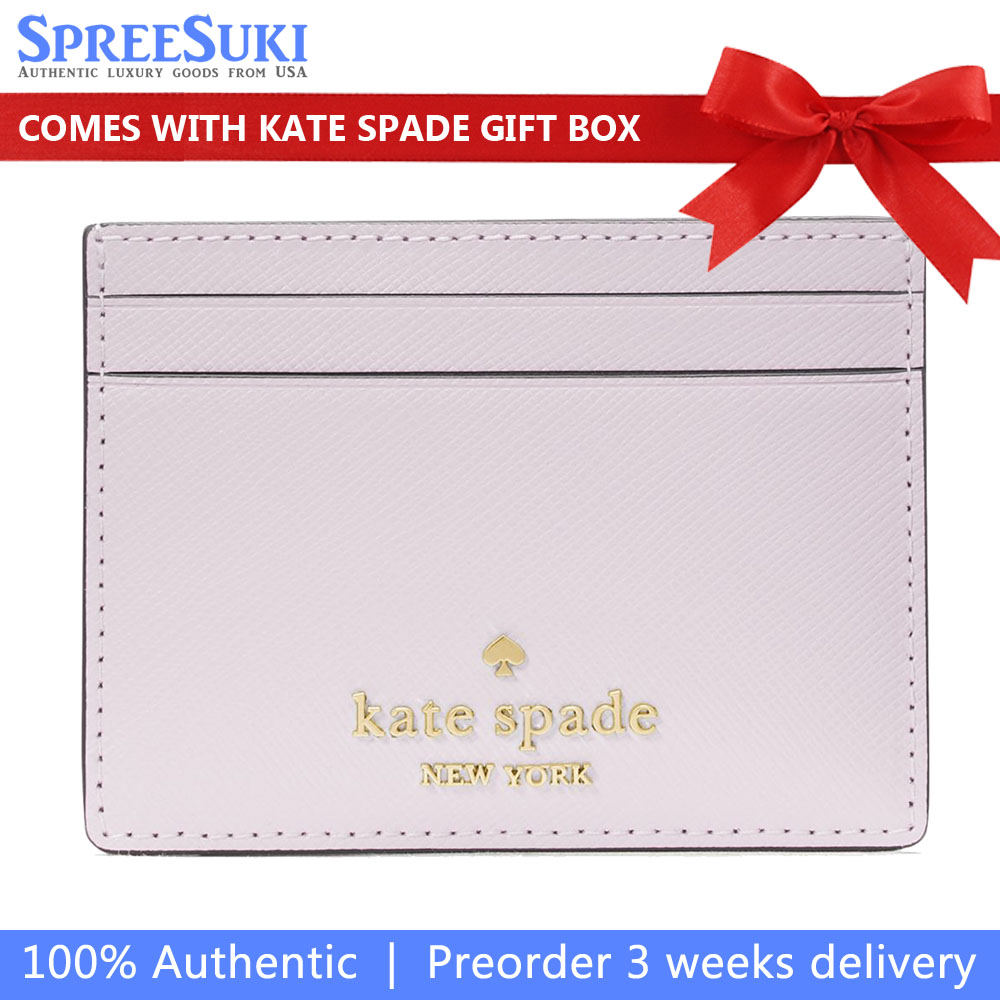 Kate Spade Madison Saffiano Leather Small Card Holder Pale Amethyst # KI368