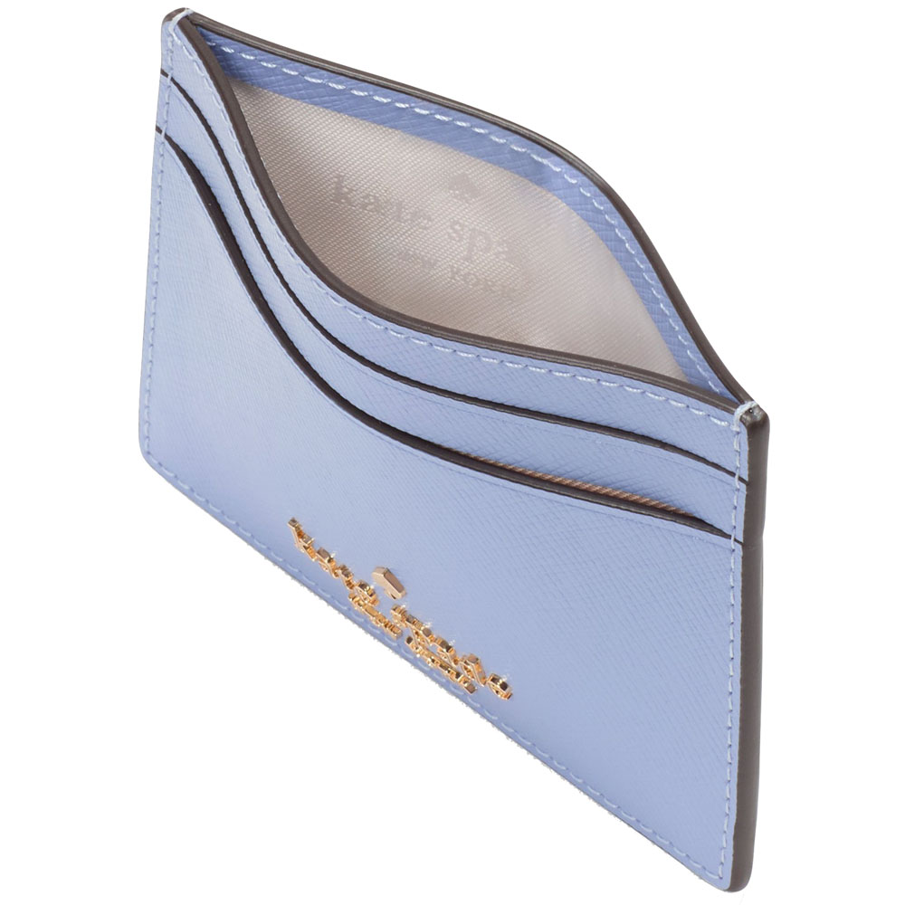 Kate Spade Madison Saffiano Leather Small Card Holder Frosted Blueberry # KI368