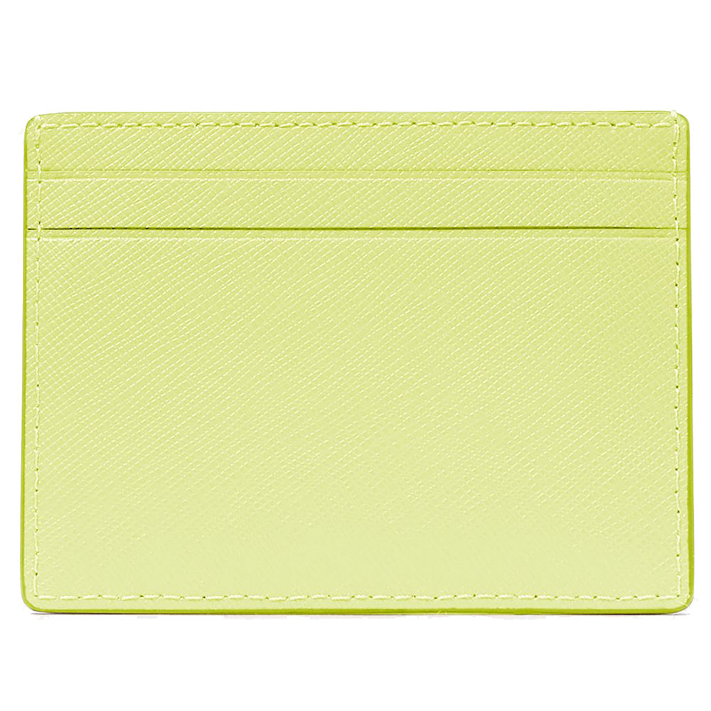 Kate Spade Madison Saffiano Leather Small Card Holder Lime Slushy # KI368