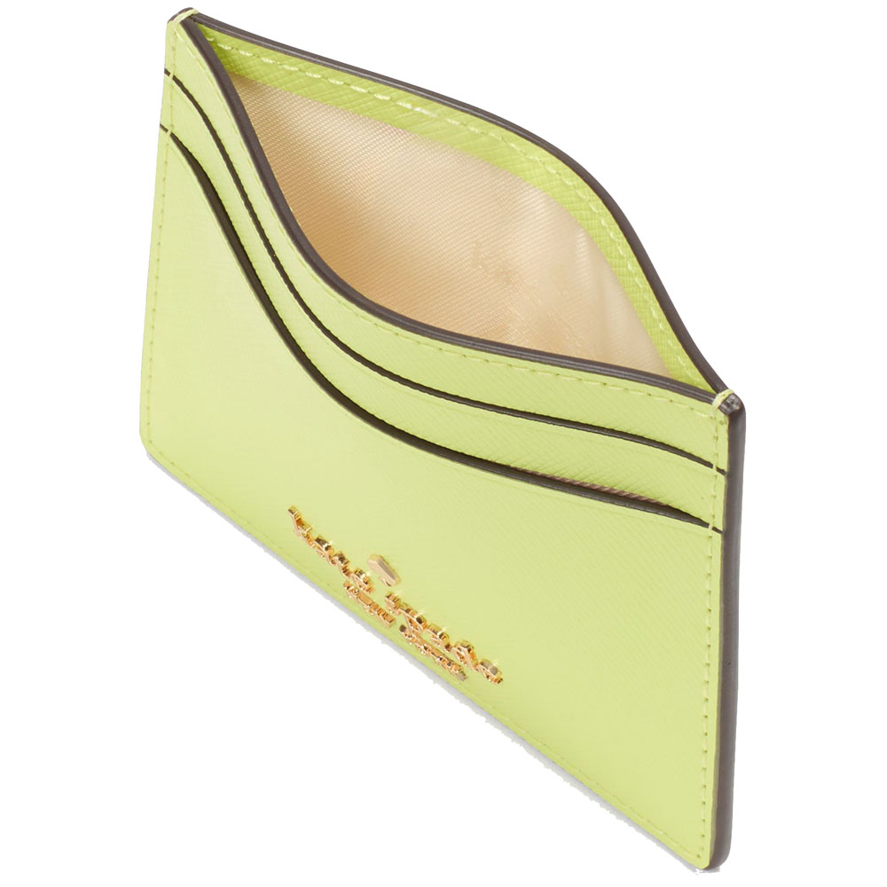 Kate Spade Madison Saffiano Leather Small Card Holder Lime Slushy # KI368