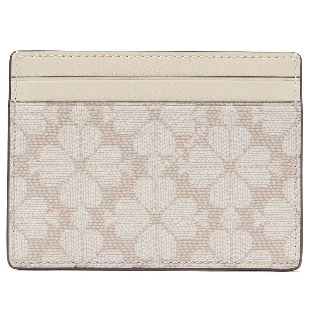 Kate Spade Spade Flower Small Slim Card Holder Dark Beige Multi # KI371