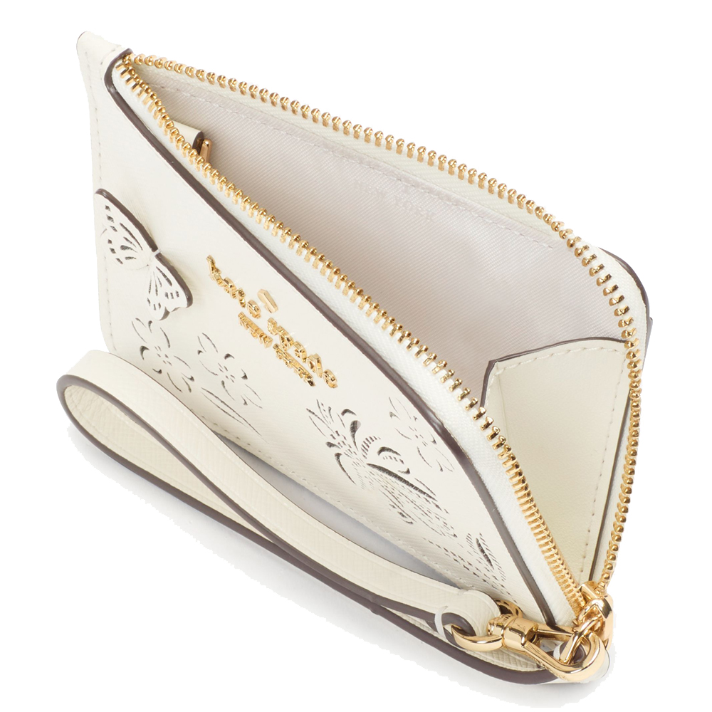 Kate Spade Boxed Madison Perforated Small Wristlet Meringue # KK962