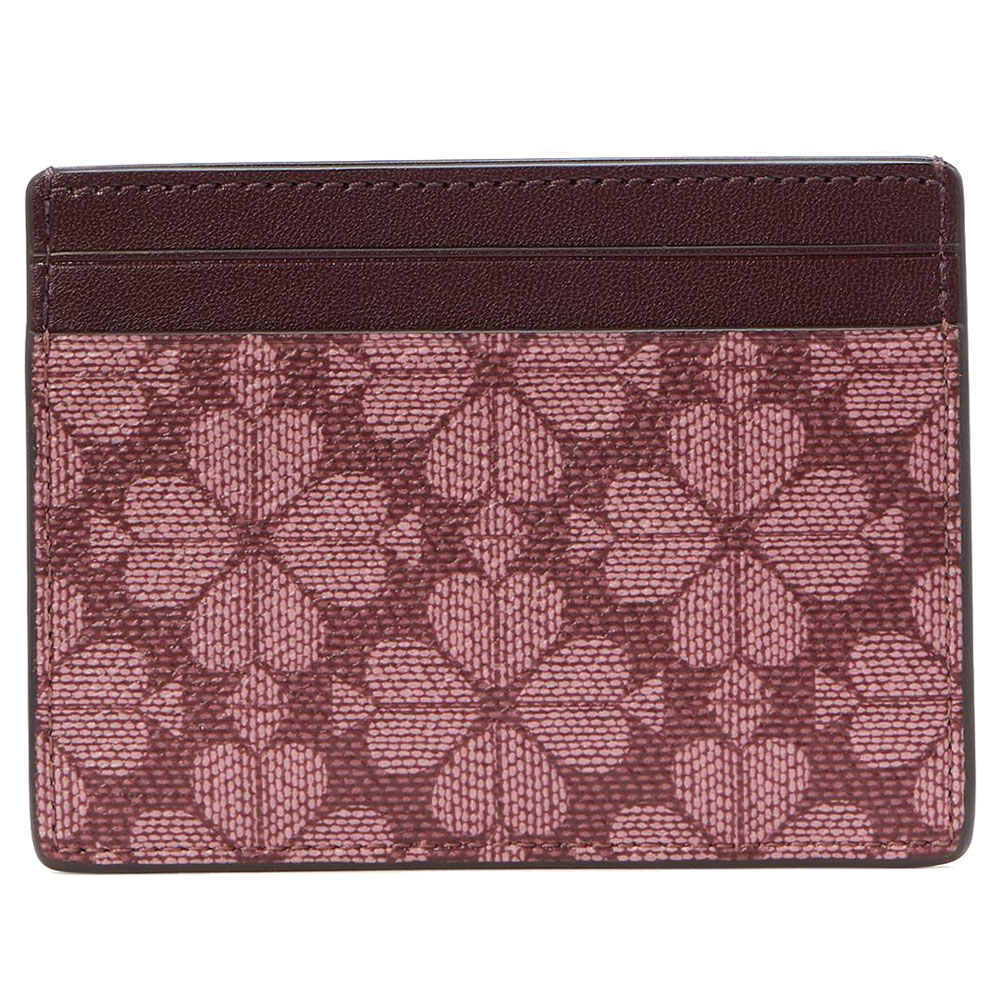 Kate Spade Spade Flower Small Slim Card Holder Grenache Multi # KI371