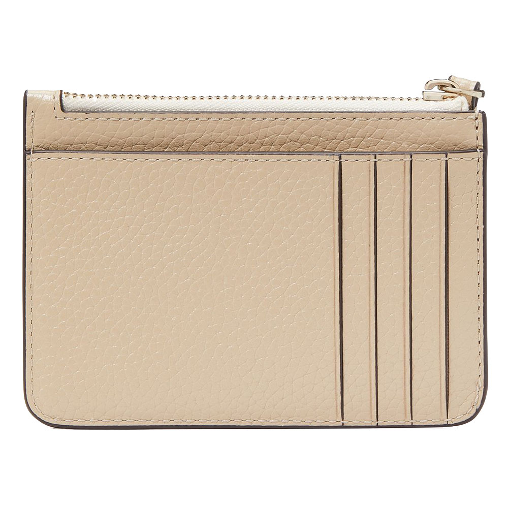 Kate Spade Lena Colorblock Small Card Holder Wristlet Light Sand Multi # KH790
