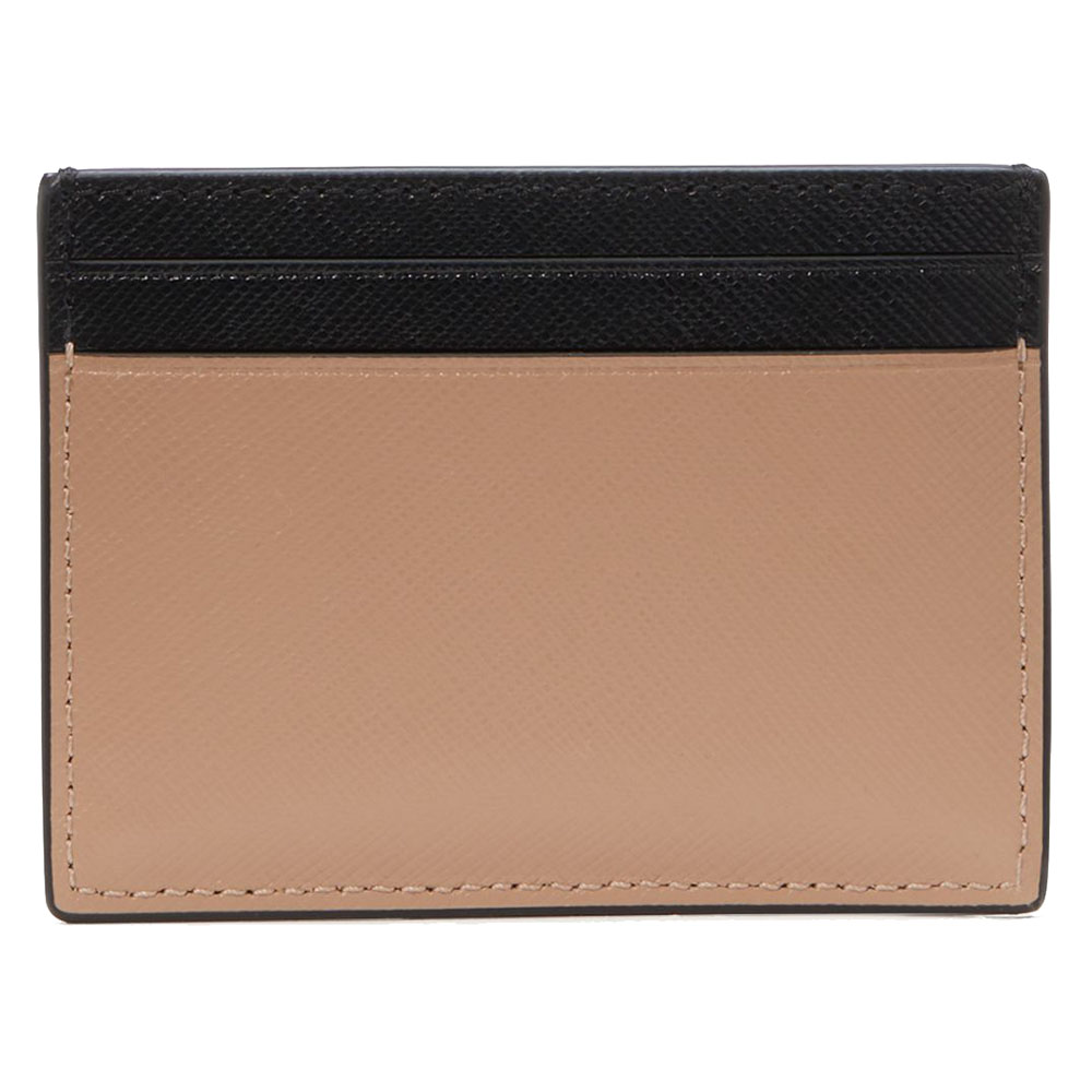 Kate Spade Madison Colorblock Saffiano Small Slim Card Holder Toasted Hazelnut Multi # KI369