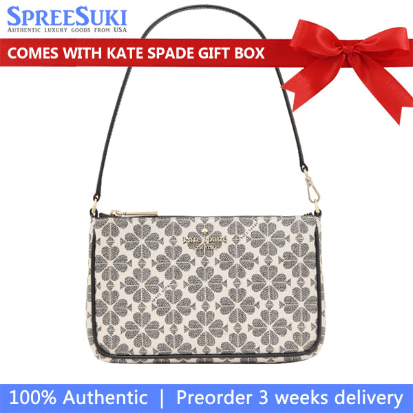 Kate Spade Spade Flower Convertible Wristlet Black Multi # KI378