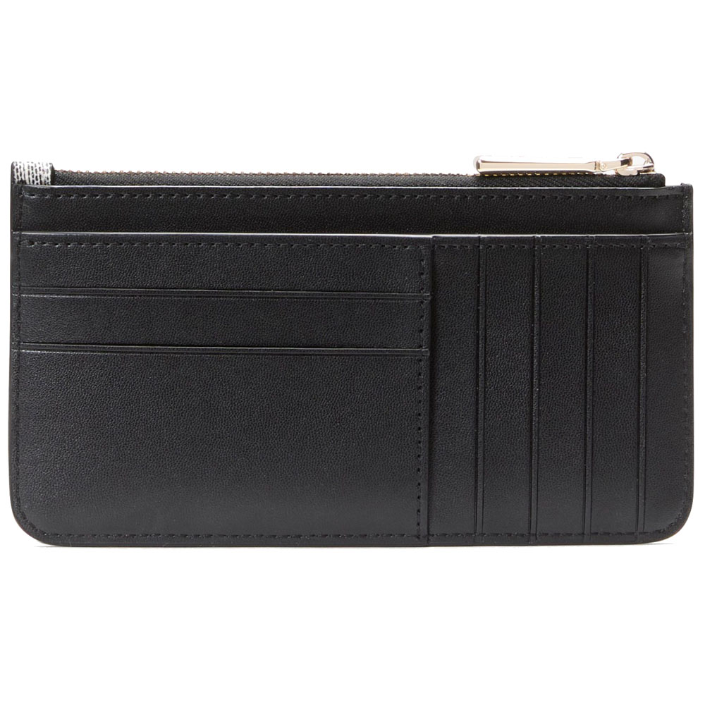 Kate Spade Spade Flower Large Slim Card Holder Black Multi # KK895