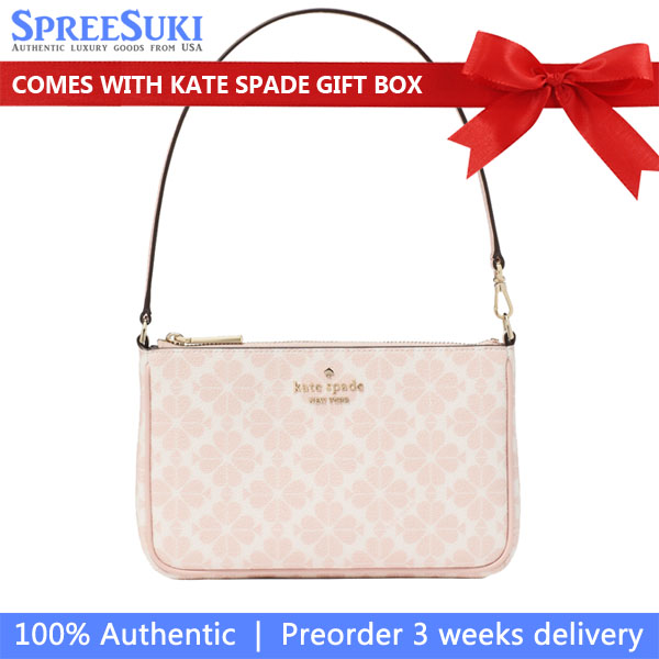 Kate Spade Spade Flower Convertible Wristlet Rose Smoke Multi # KI378