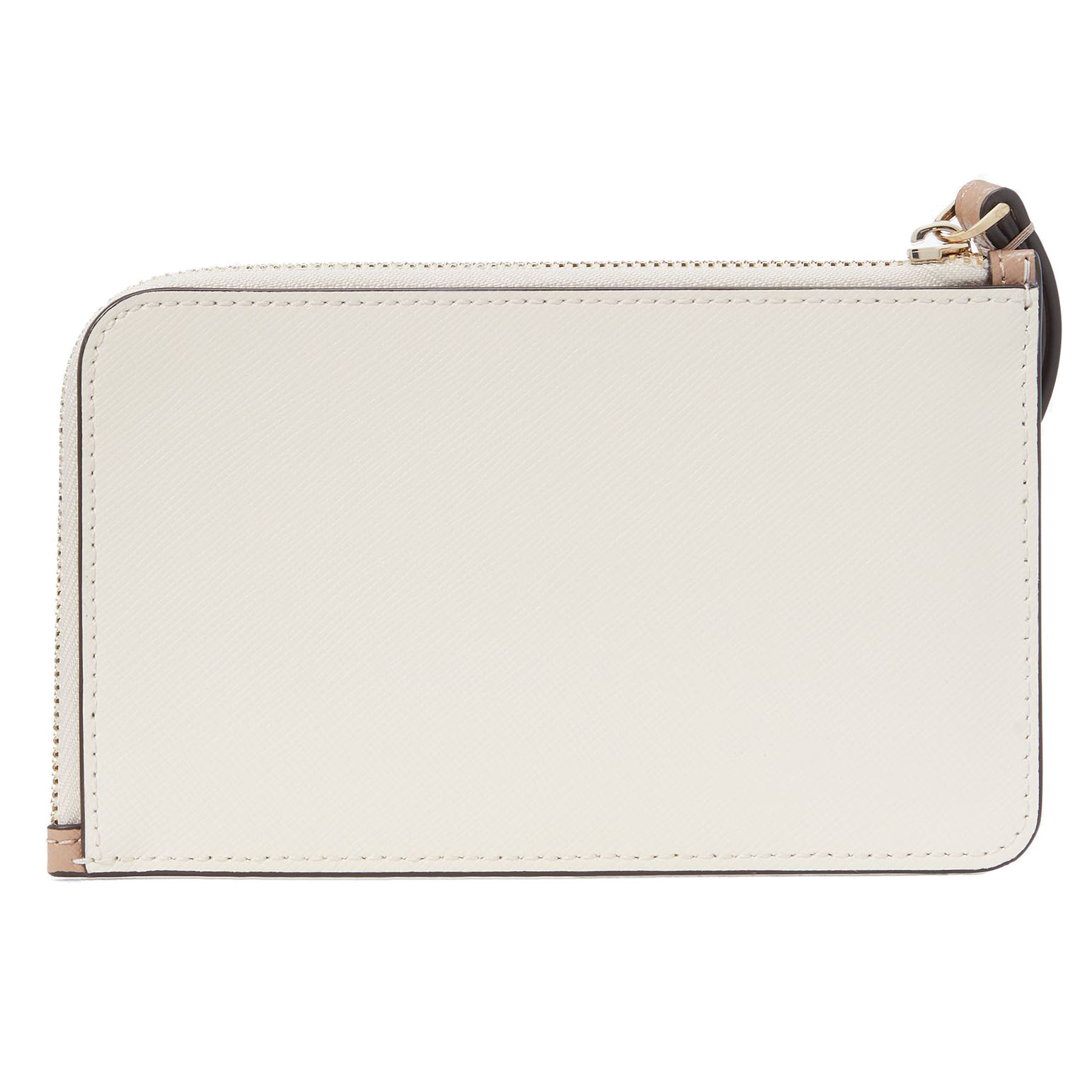 Kate Spade Lucy Bicolor Small L Zip Wristlet Toasted Hazelnut Multi # KH769