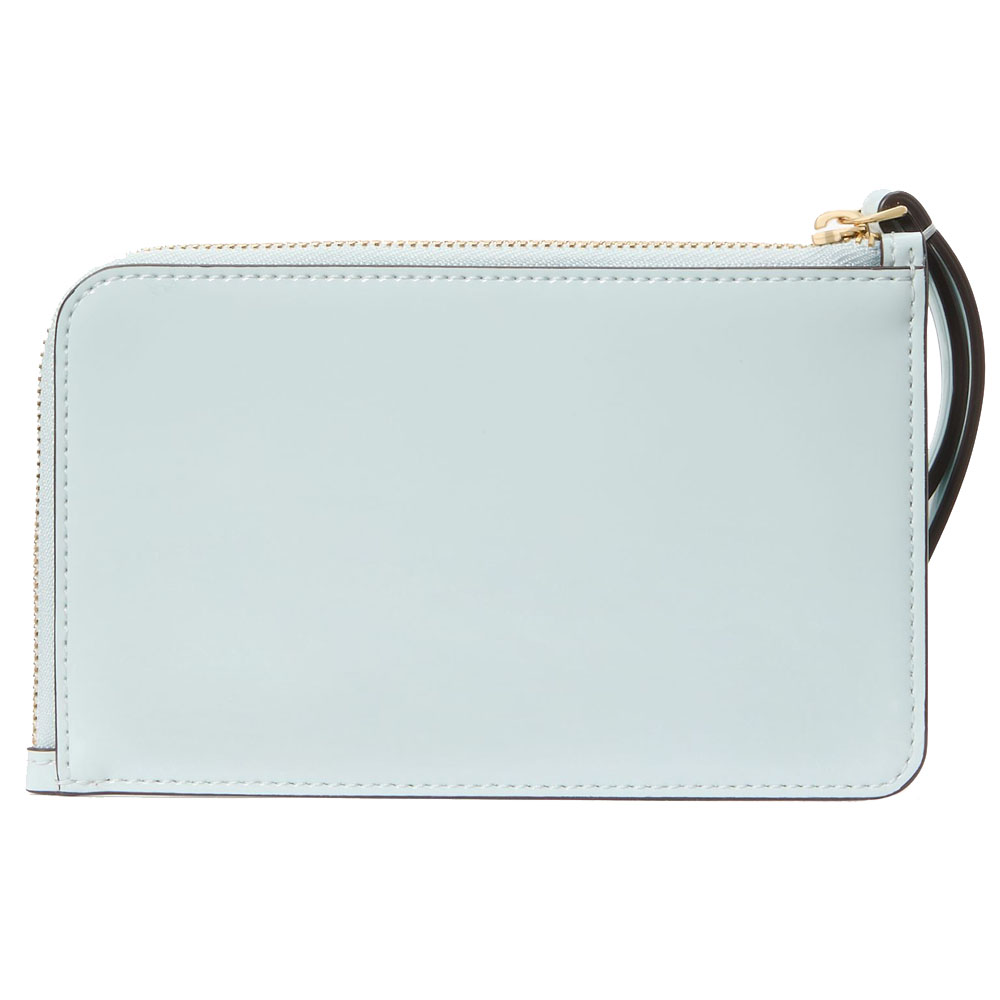 Kate Spade Lucy Patent Small L-Zip Wristlet Hazy Morning # KK268