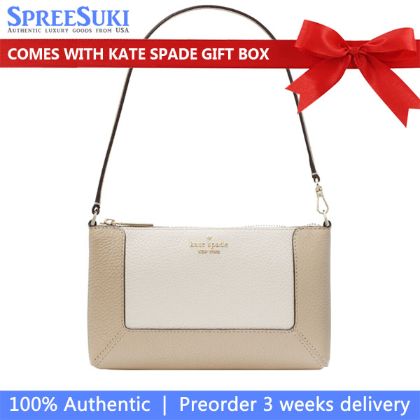 Kate Spade Lena Colorblock Convertible Wristlet Light Sand Multi # KH791