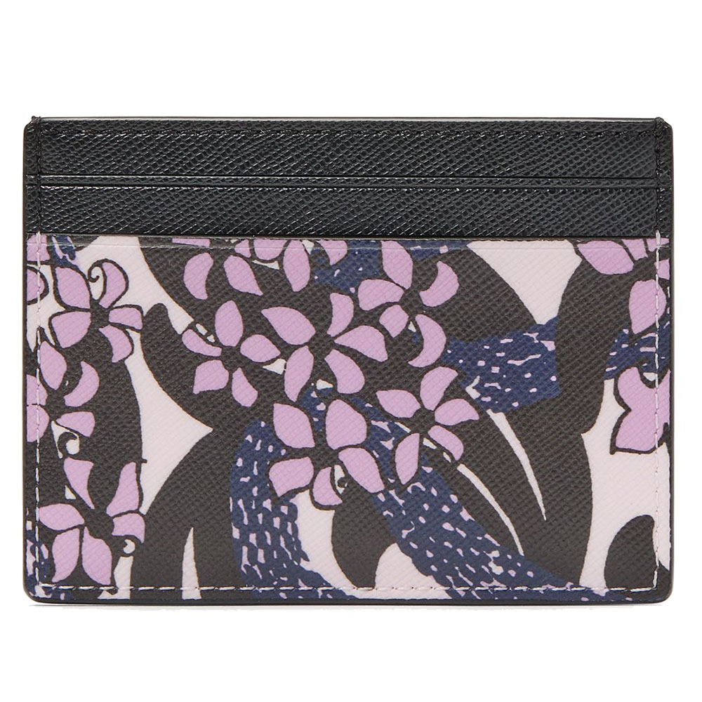 Kate Spade Snake Garden Small Cardholder Pink Multi # KJ086