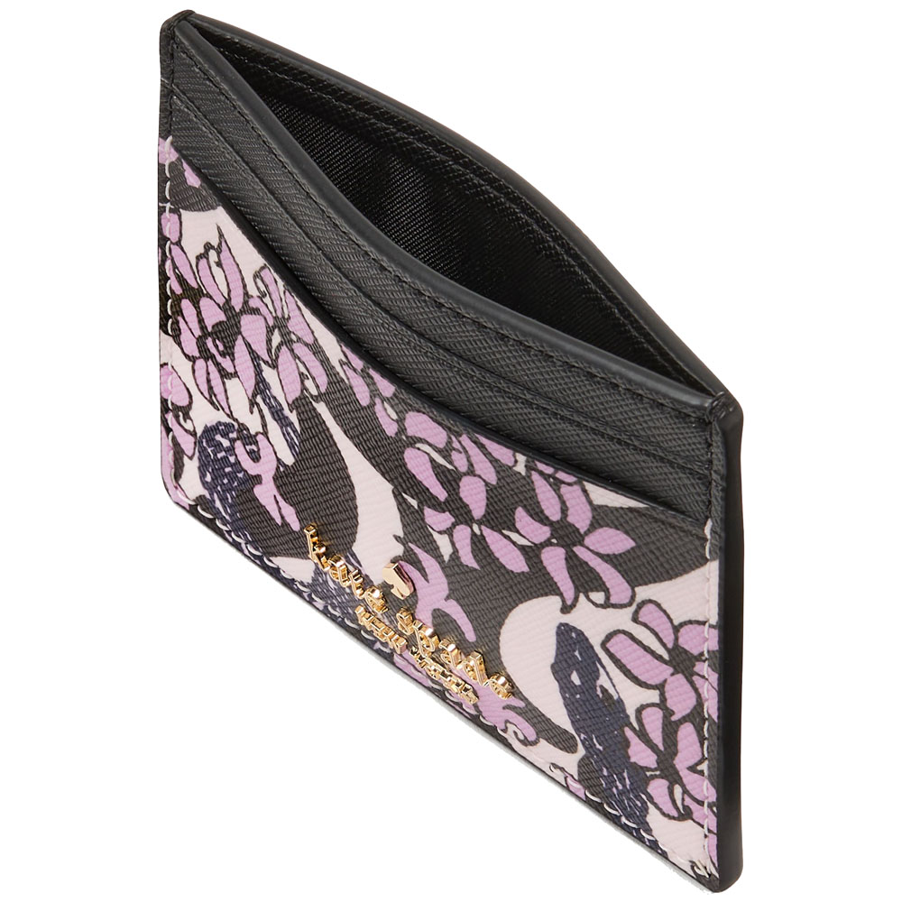 Kate Spade Snake Garden Small Cardholder Pink Multi # KJ086