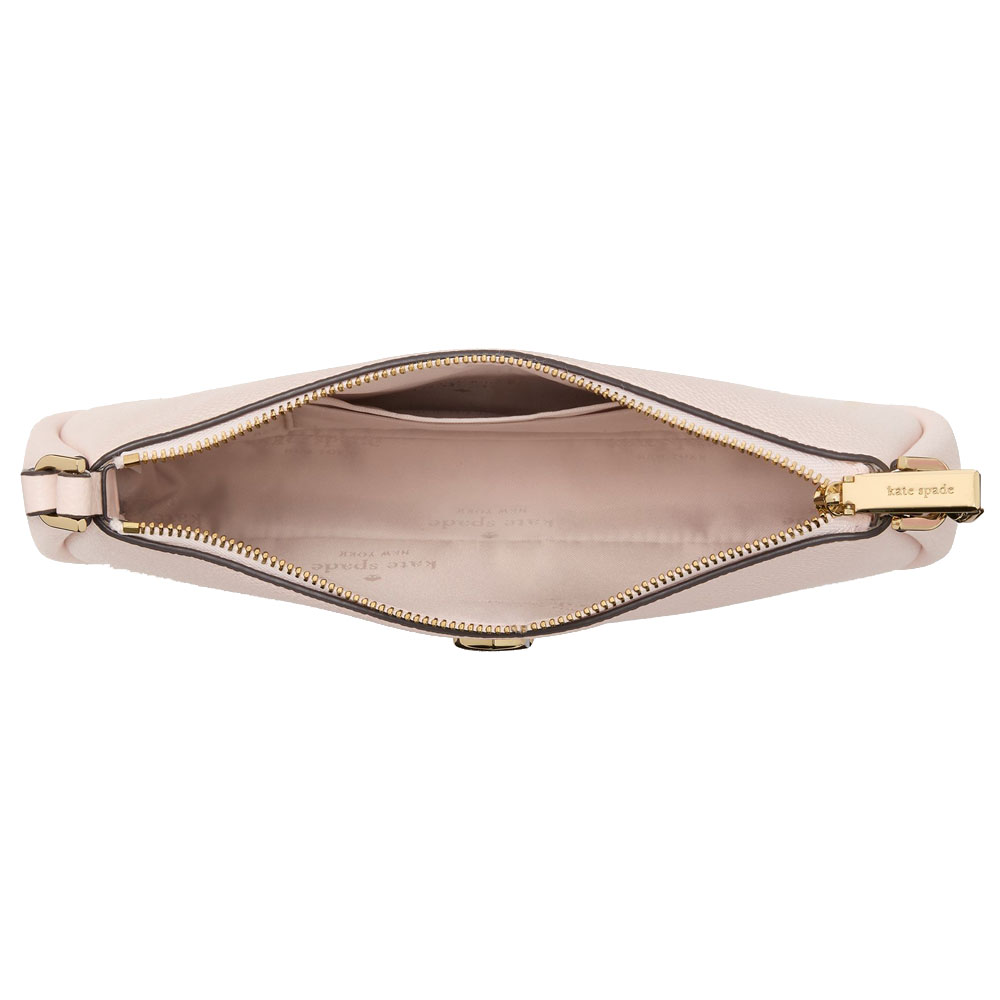 Kate Spade Kayla Embellished Spade Convertible Wristlet Powdered Sugar # KK115