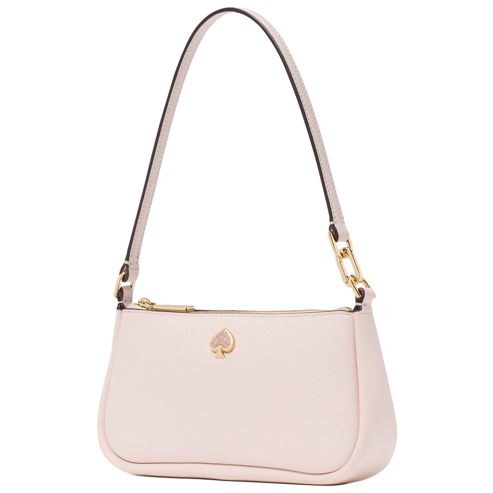 Kate Spade Kayla Embellished Spade Convertible Wristlet Powdered Sugar # KK115