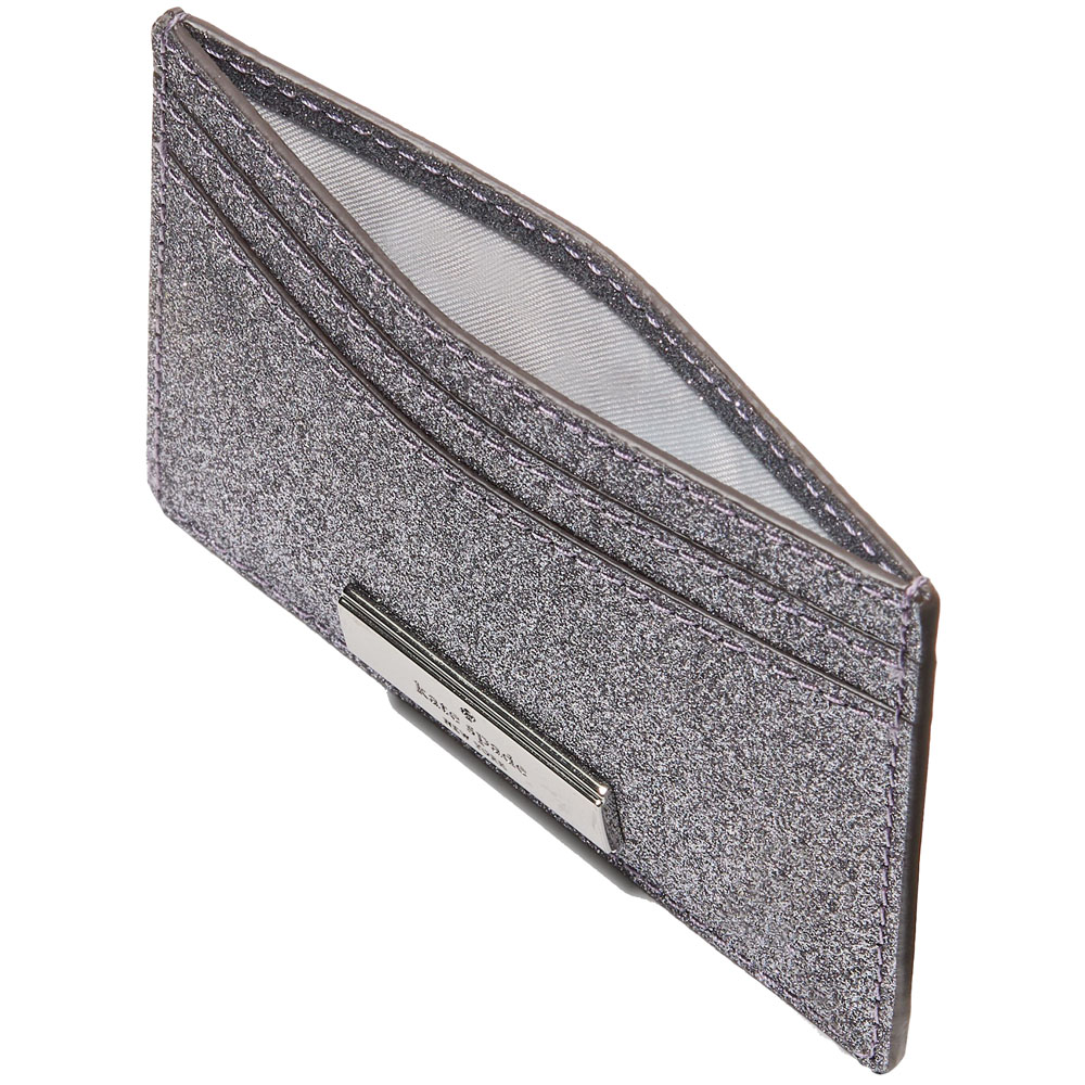 Kate Spade Kenzie Boxed Glitter Small Cardholder Candied Flower # KJ006