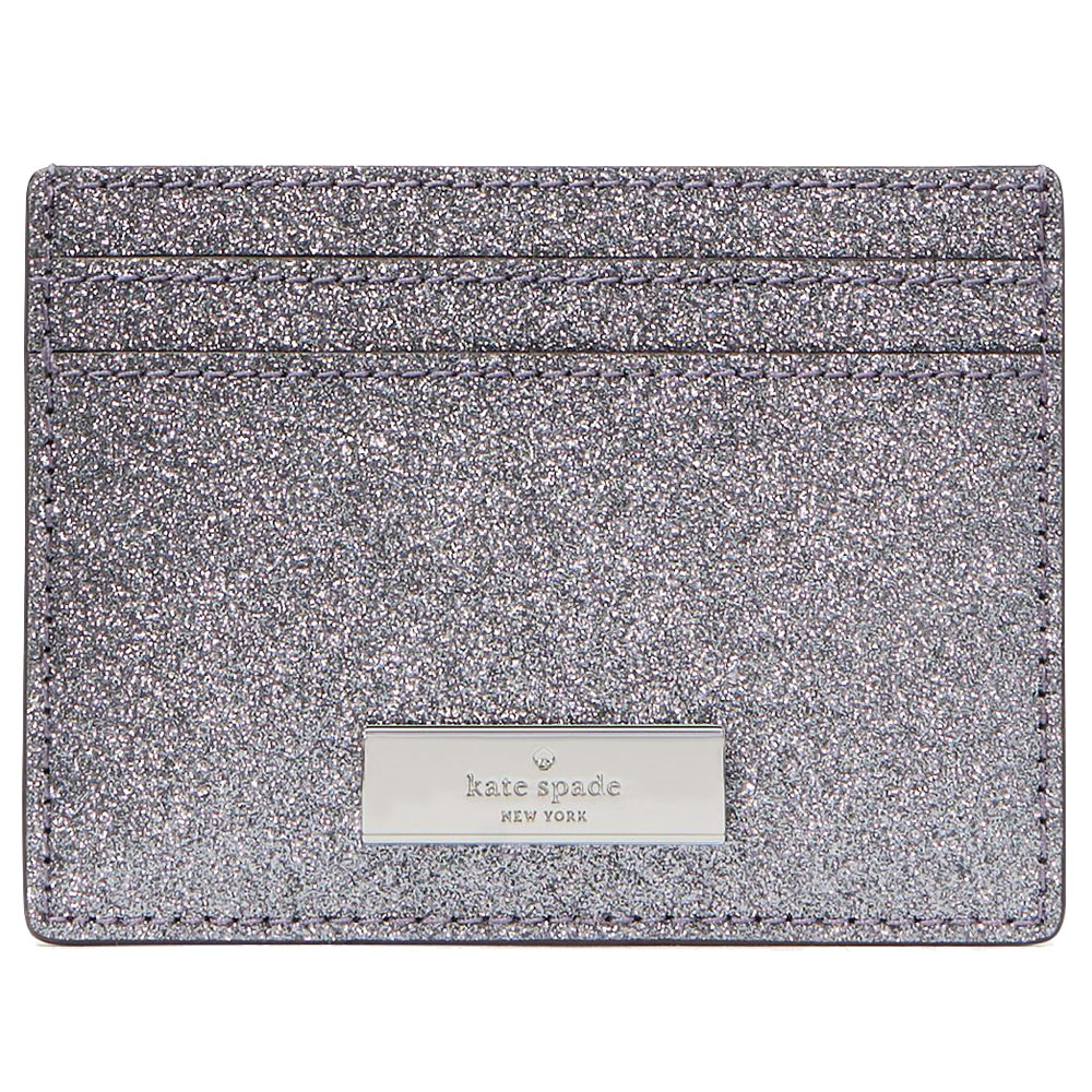 Kate Spade Kenzie Boxed Glitter Small Cardholder Candied Flower # KJ006