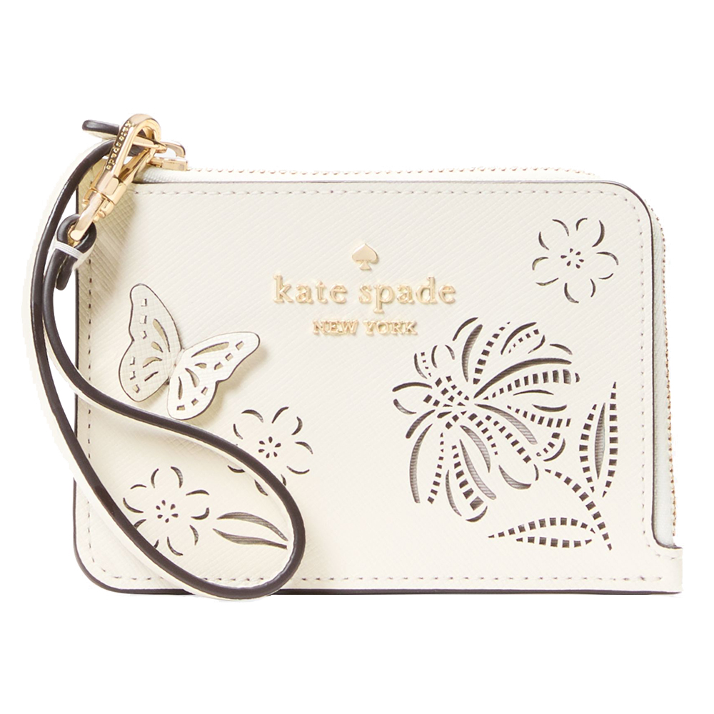 Kate Spade Boxed Madison Perforated Small Wristlet Meringue # KK962