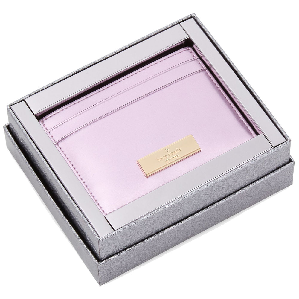Kate Spade Kenzie Boxed Small Cardholder Quartz Pink # KJ016