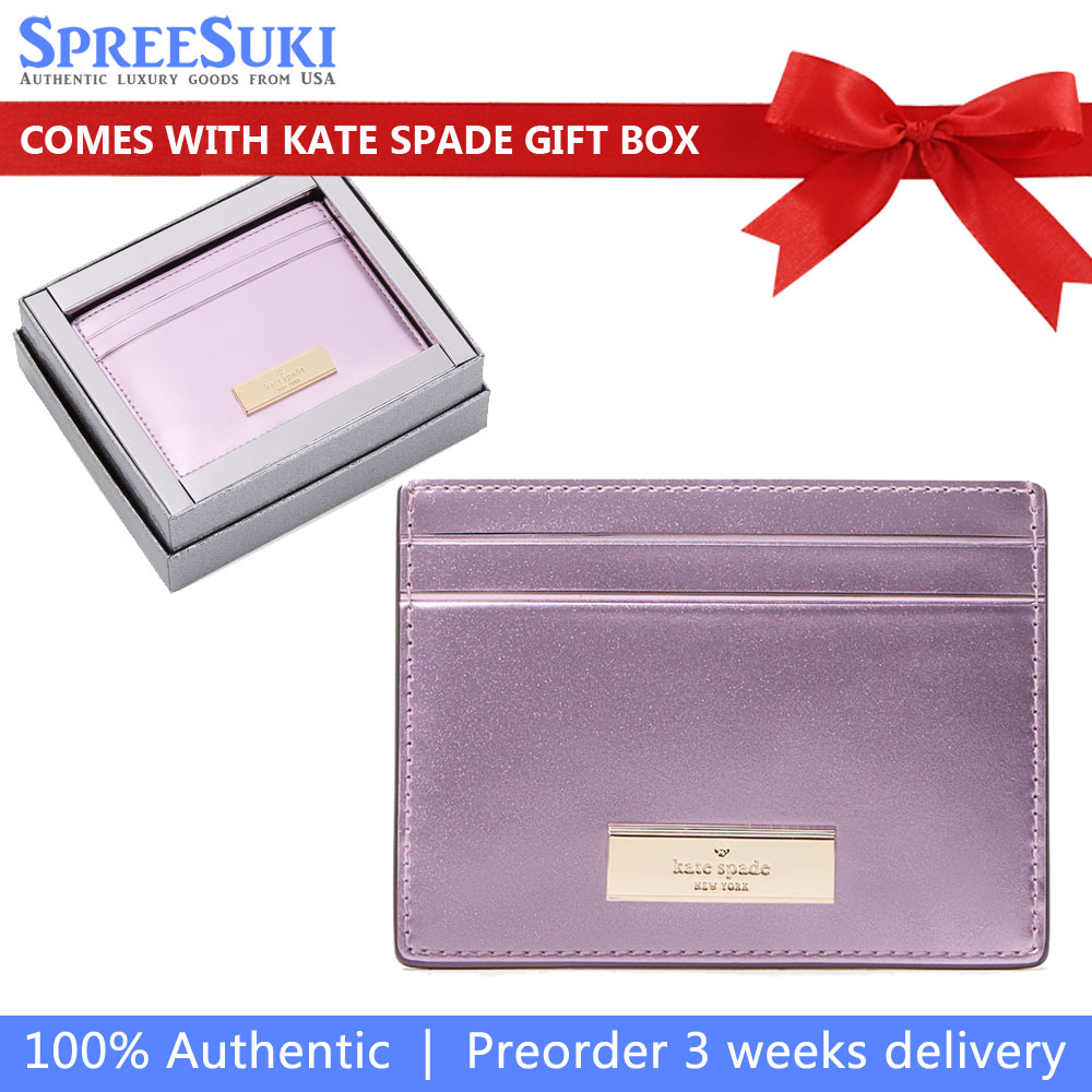 Kate Spade Kenzie Boxed Small Cardholder Quartz Pink # KJ016