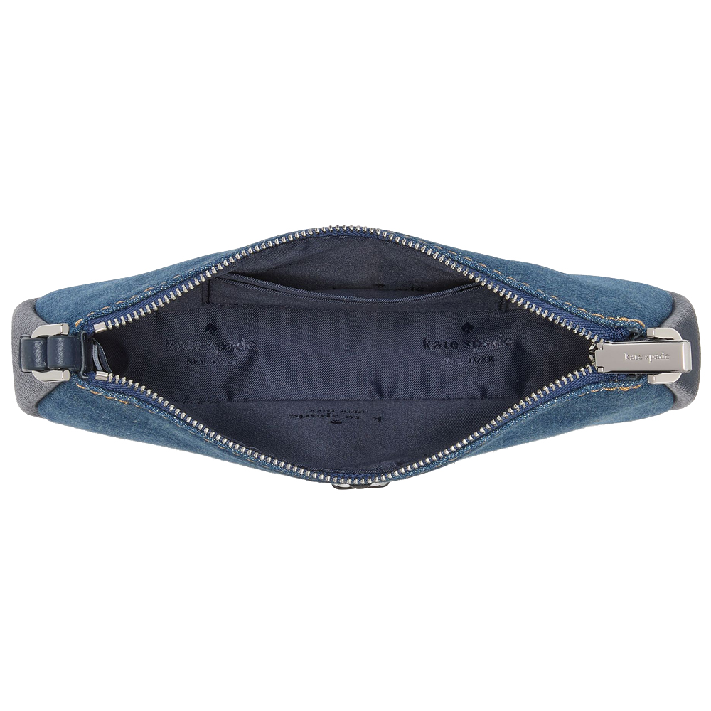 Kate Spade Kayla Denim Convertible Wristlet Blue Multicolor # KK119