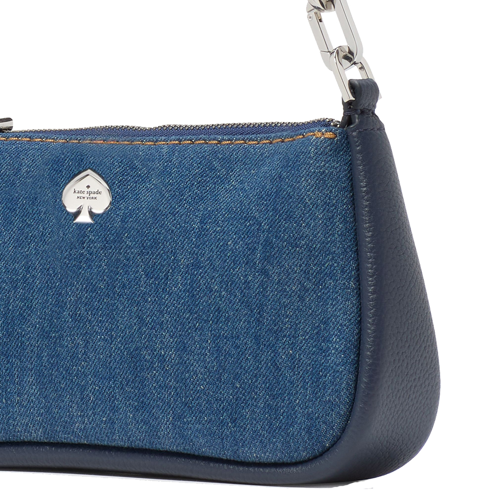 Kate Spade Kayla Denim Convertible Wristlet Blue Multicolor # KK119