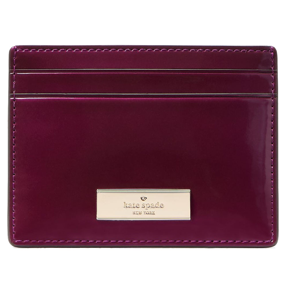 Kate Spade Kenzie Boxed Small Cardholder Dark Raspberry # KJ016