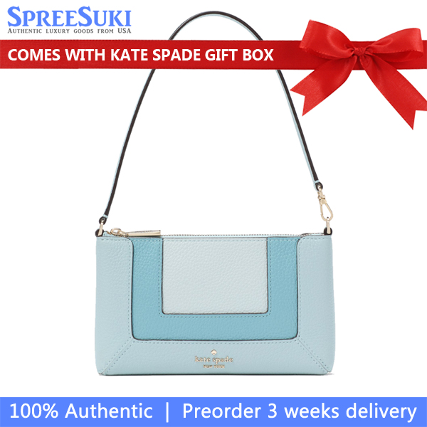 Kate Spade Lena Convertible Wristlet Blue Multicolor # KK147