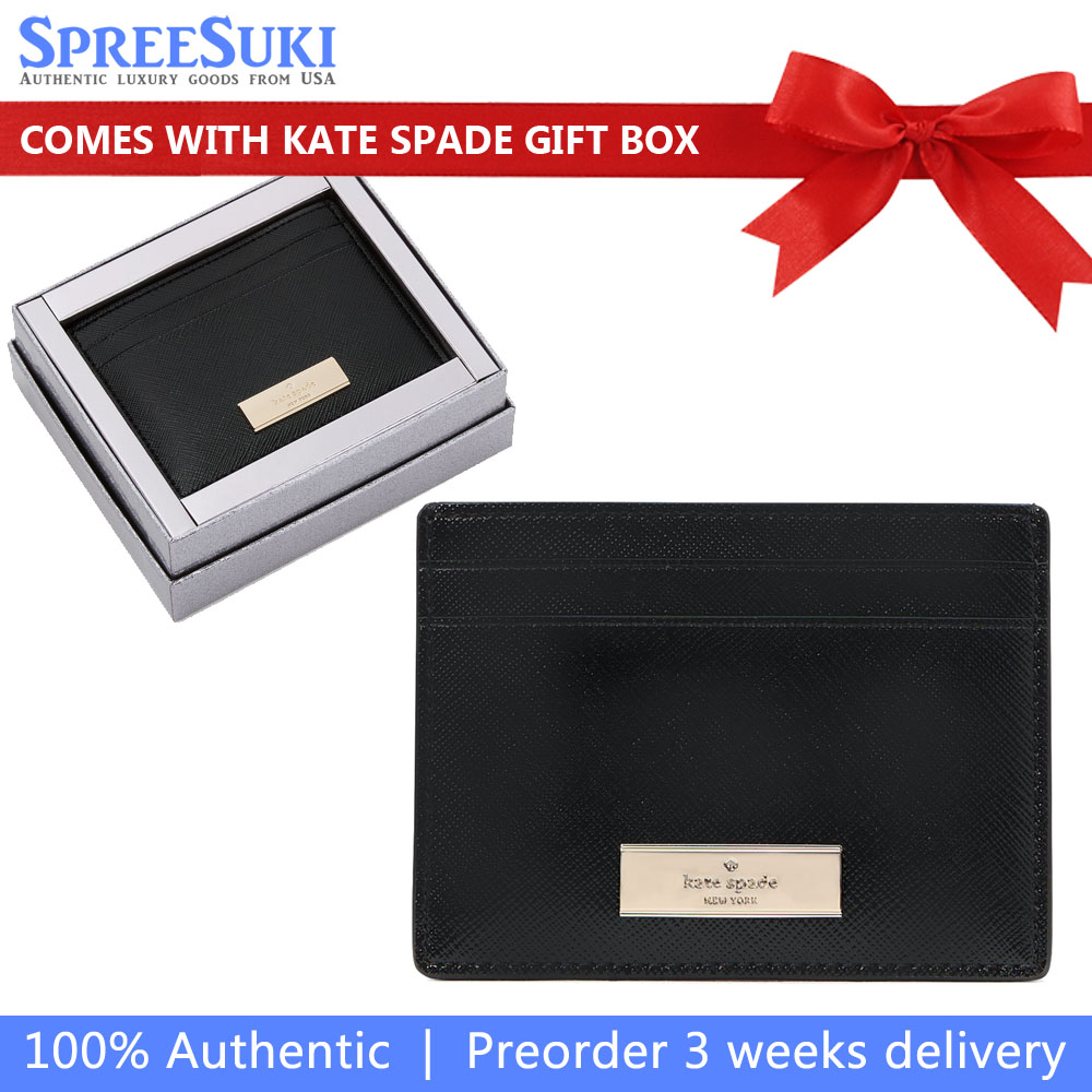 Kate Spade Kenzie Boxed Small Cardholder Black # KK045