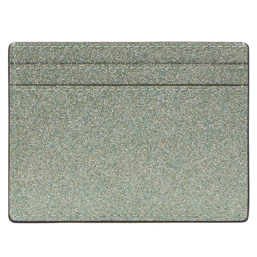 Kate Spade Kenzie Boxed Glitter Small Cardholder Seawater # KK323