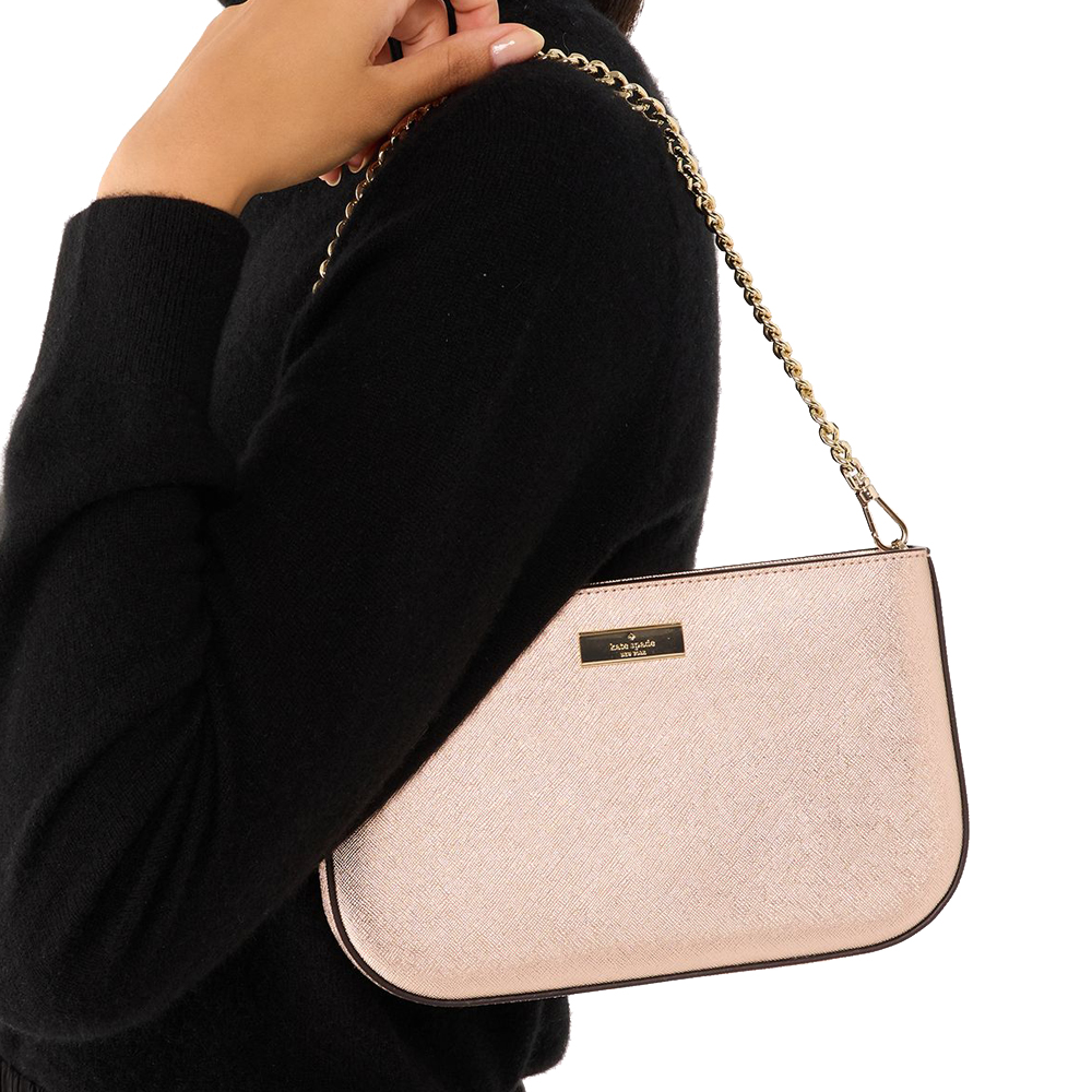 Kate Spade Kenzie Limited Edition Metallic Lilly Pochette Rose Gold # KI990