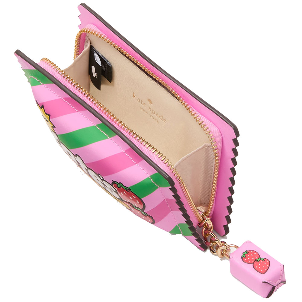 Kate Spade Bubble Gum 3D Small Card Holder Pink Multi # KK213
