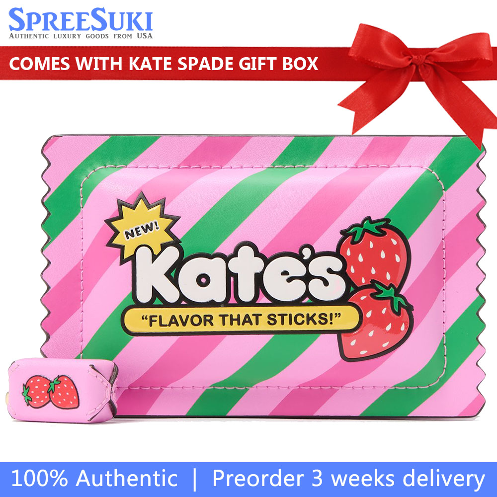 Kate Spade Bubble Gum 3D Small Card Holder Pink Multi # KK213
