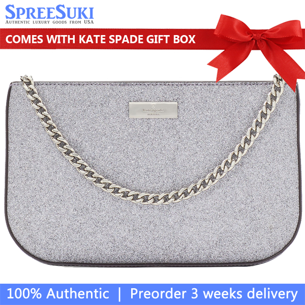 Kate Spade Kenzie Glitter Lilly Pochette Candied Flower # KJ003