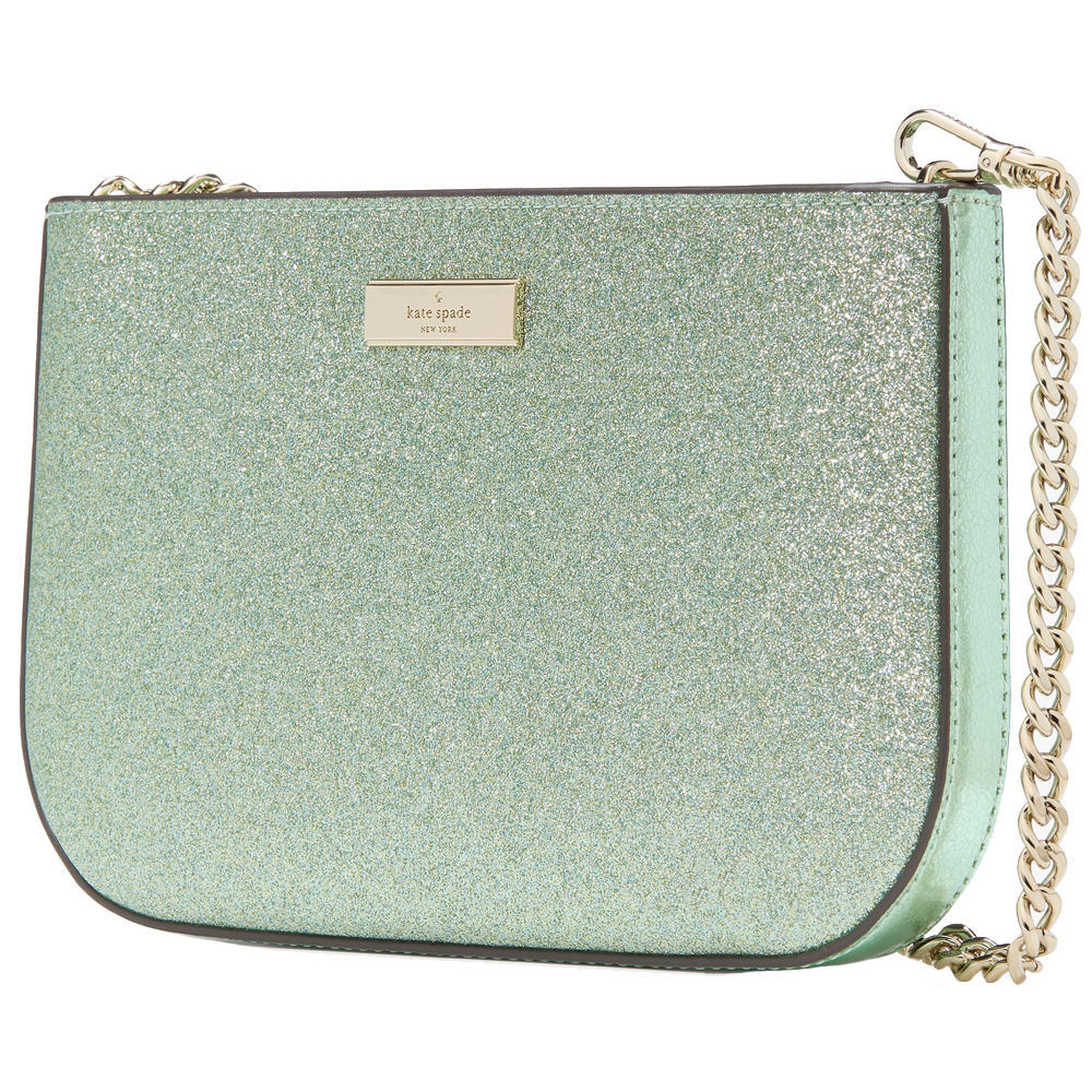 Kate Spade Kenzie Glitter Lilly Pochette Seawater # KK326
