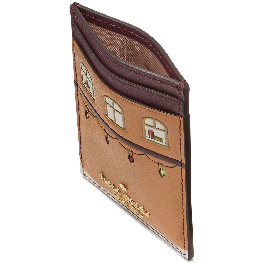 Kate Spade Oh What Fun Gingerbread House Small Slim Cardholder Multi # KJ072