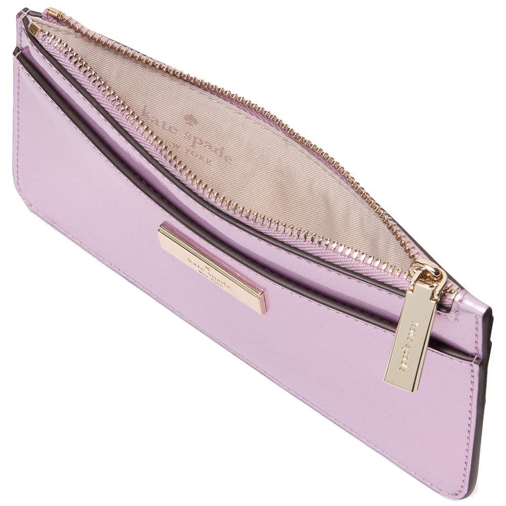 Kate Spade Kenzie Boxed Large Slim Cardholder Quartz Pink # KJ013