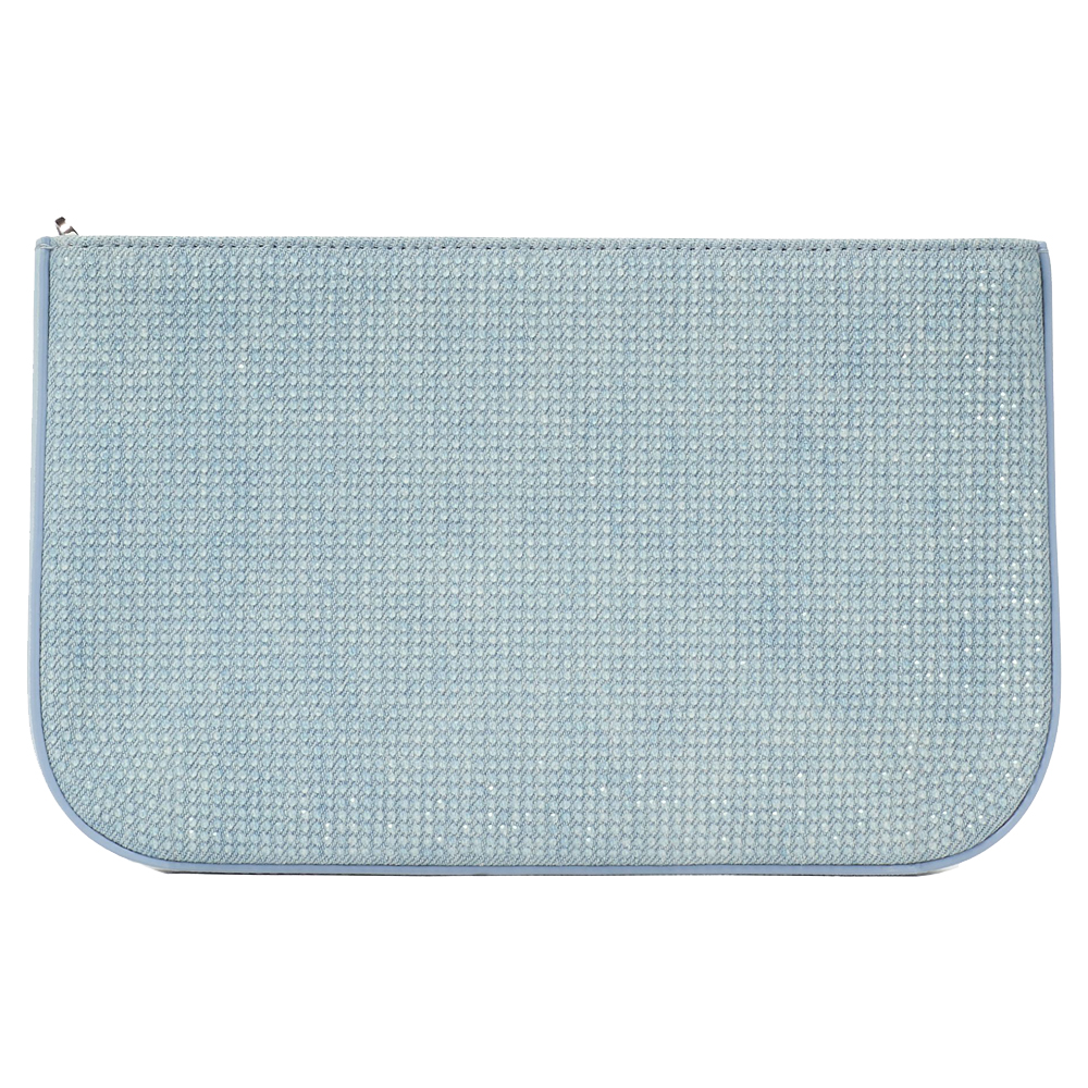 Kate Spade Madison Studded Denim Lilly Pochette Blue Multicolor # KK169